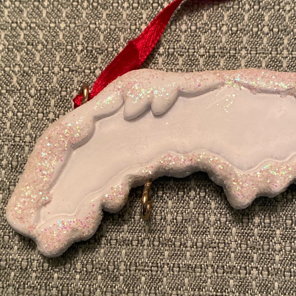 Ganz 2-hook Personalizable Ornament Hanger with Glitter Small NWT - Picture 3 of 4